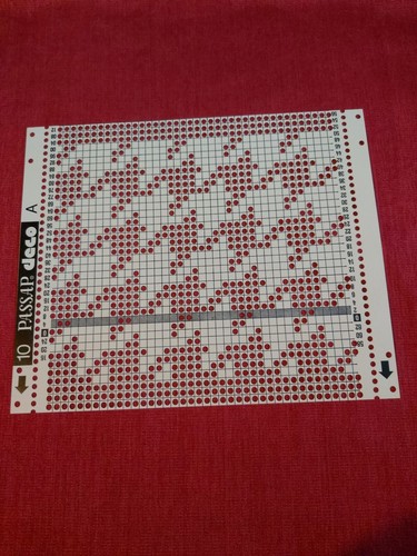 Passap pfaff punchcard deco - punchcard,